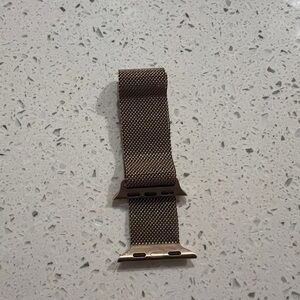 Gold milanese loop Apple watch band